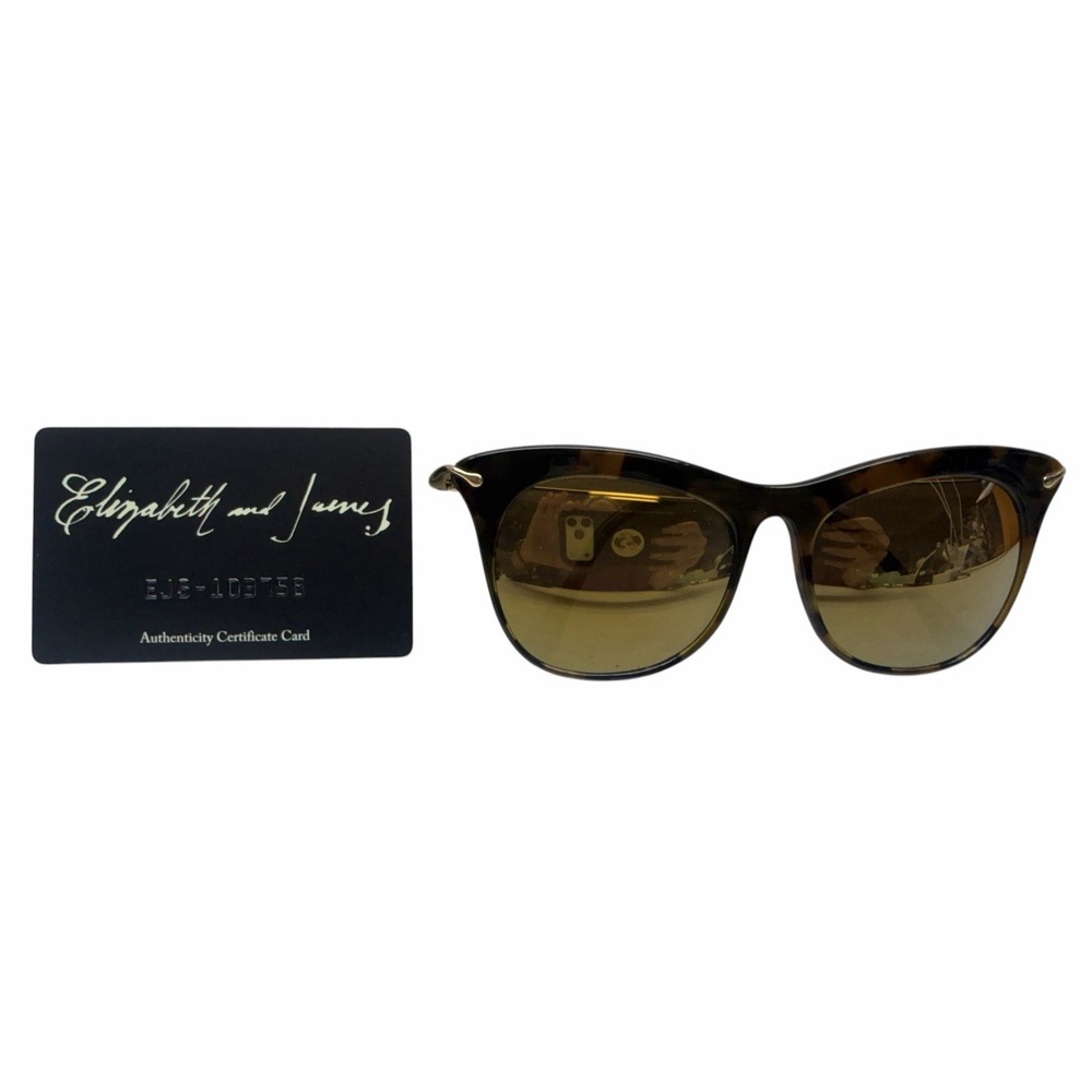 Elizabeth and James Fairfax Tortoise Brown Gradient Sunglasses w/Auth Card